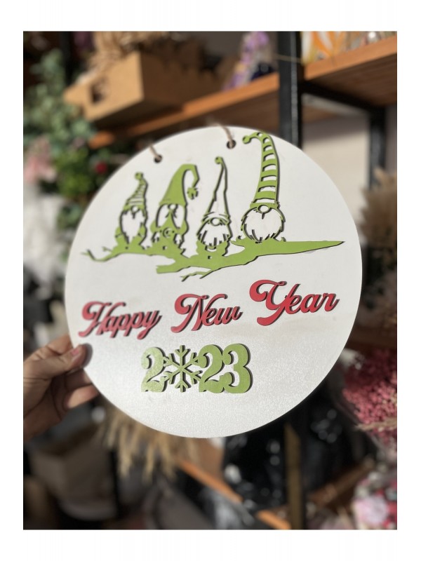 Happy New Year - Yeni Yıl Kapı Süsü- Cüceler